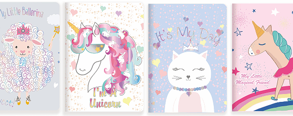 Notebook Pink unicorn  13,5*20,5  32 file