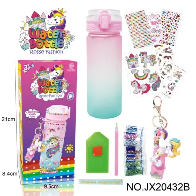 Set de arta DiY cu sticla si accesorii inclise Water bottle