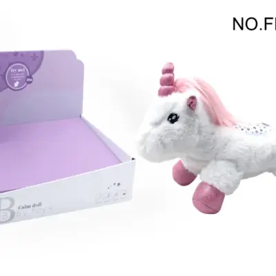 Proector si jucarie interactiva bebelus Unicorn 2 in 1