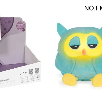 dispozitiv cu muzica si lampa pentru somn Bufnita