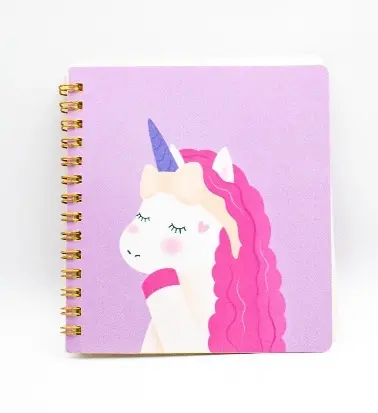 Carnet Unicorn cu spirale 130*130mm