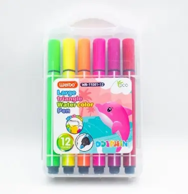 Set  carioci lavabile 12 buc