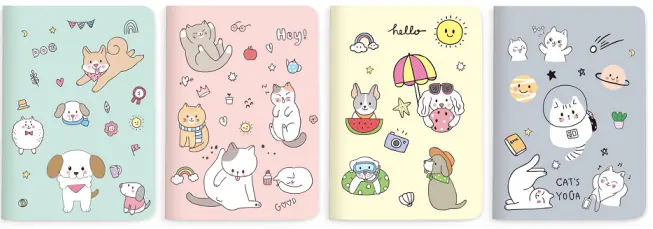 Notebook Cute pets  13,5*20,5  96 file