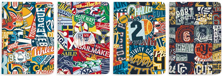 Notebook Sport stickers  13,5*20,5  32 file