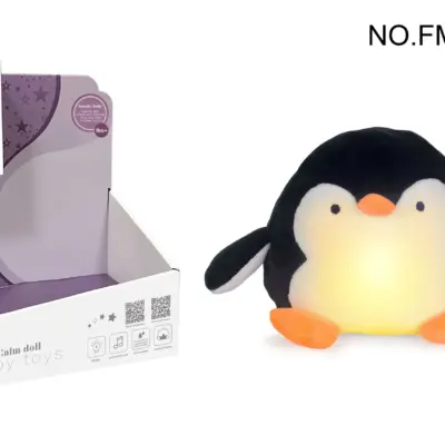dispozitiv cu muzica si lampa pentru somn Pinguin