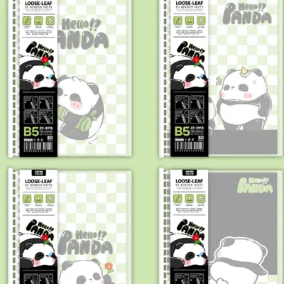 Carnet cu spirale B5 Panda 80 file