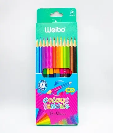 Creioane colorate duble 12=24 culori